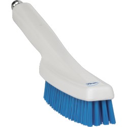 Brosse à main à passage d'eau (raccord rapide métallique 1/2")  et fibres dures