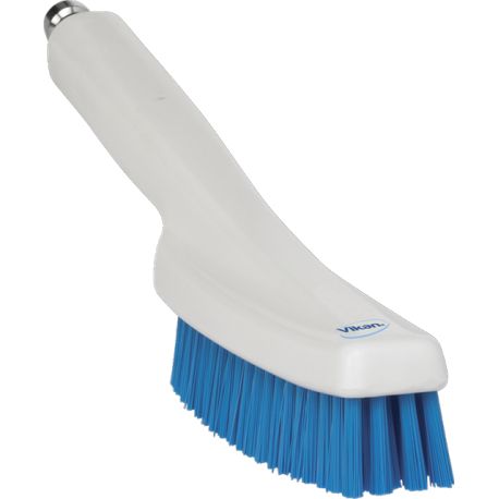 Brosse à main à passage d'eau (raccord rapide métallique 1/2")  et fibres dures