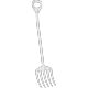 56905 - FOURCHE HYGIENIQUE 1270MM BLANC