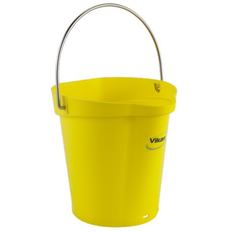 Lot De 6 Seaux Chantier 20 L Avec Anse Métal + Bec Verseau – Robuste Fabriqué En UE Diamètre 40 Cm