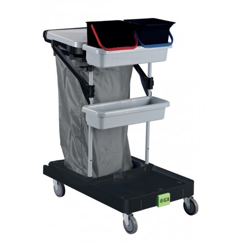CHARIOT MENAGE ALPHA 1114 S COMPACT + ROUES STANDARD 100MM - DIC