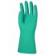 Gant nitrile vert fl ocké coton