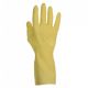 0211691 - Gant de ménage latex jaune fl ocké coton