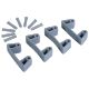 1019 - Clips caoutchouc (par 4) pour supports 1017 et 1018