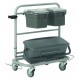 580410 - Slimliner Chariot de nettoyage, 40 cm, Gris