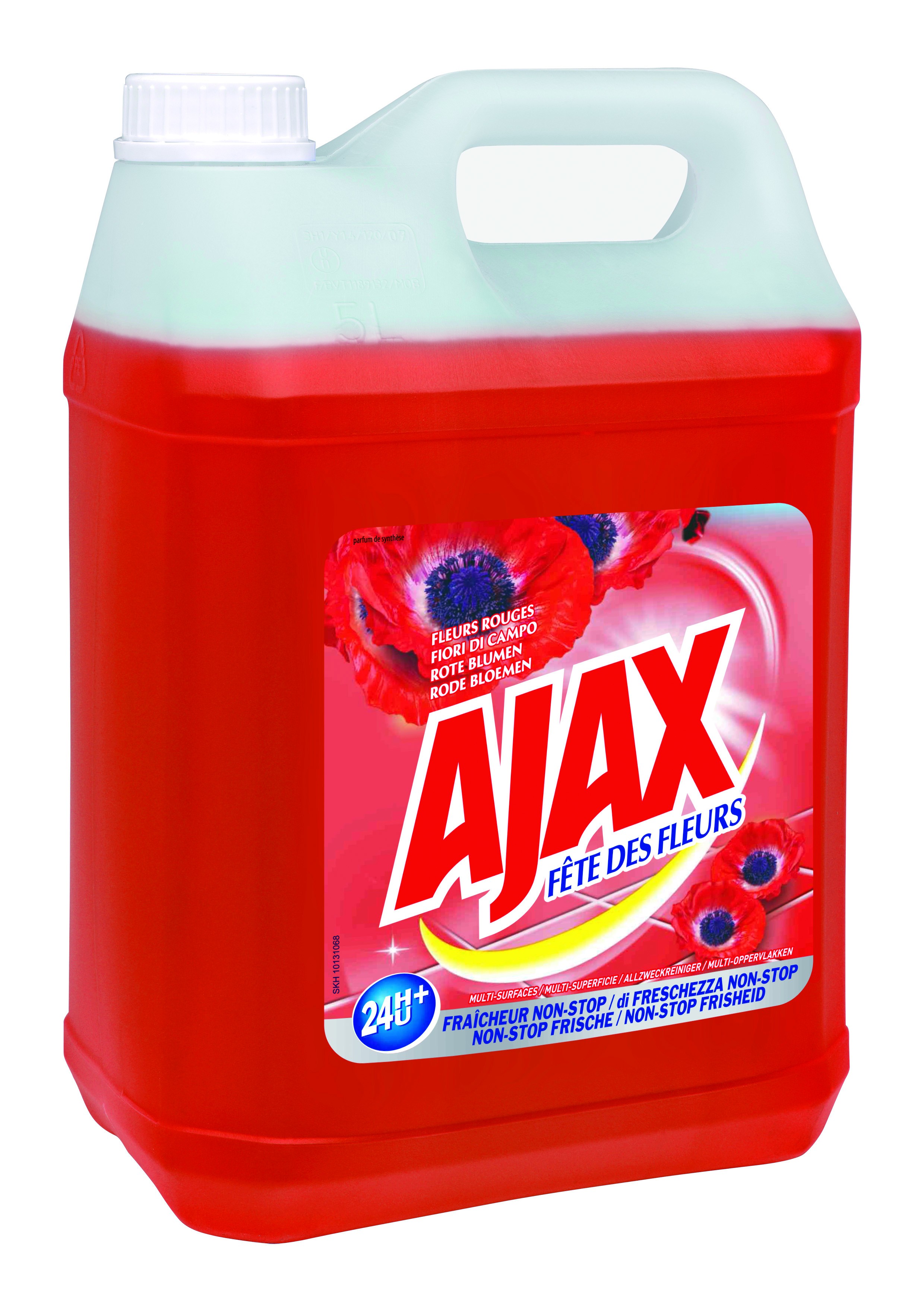 Détergent sol Ajax bidon de 5 L parfumé professionnel