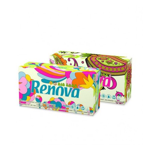 Mouchoirs Renova Essential - 10 Paquets - 3 Plis Doux Et Hypoallergéniques - Blanc Non Parfumé