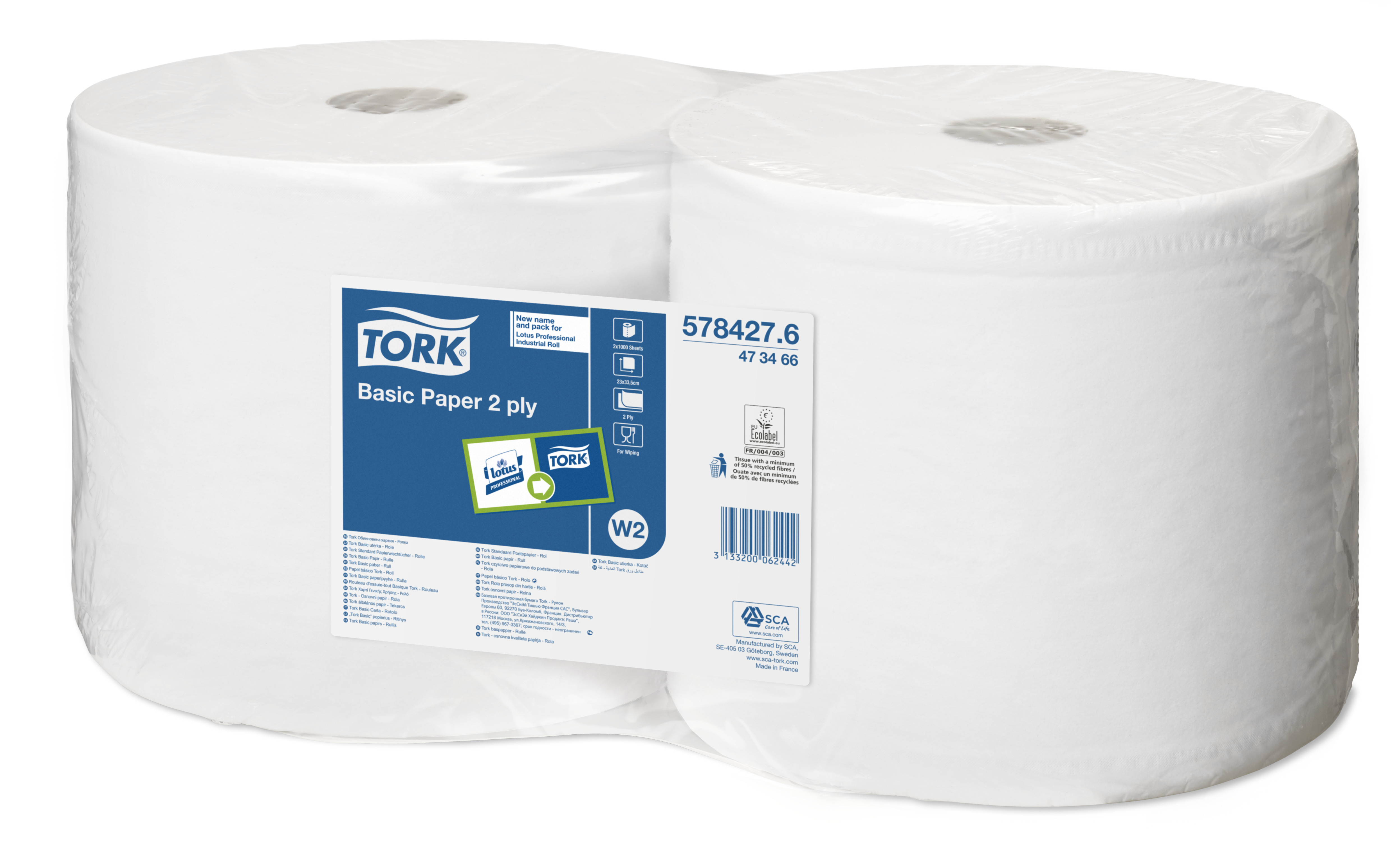 DSTOCK60 - Lot de 6 bobines d'essuyage économique - 2 fois plus de DSTOCK60 - Lot de 6 bobines d'essuyage économique - 2 fois plus de