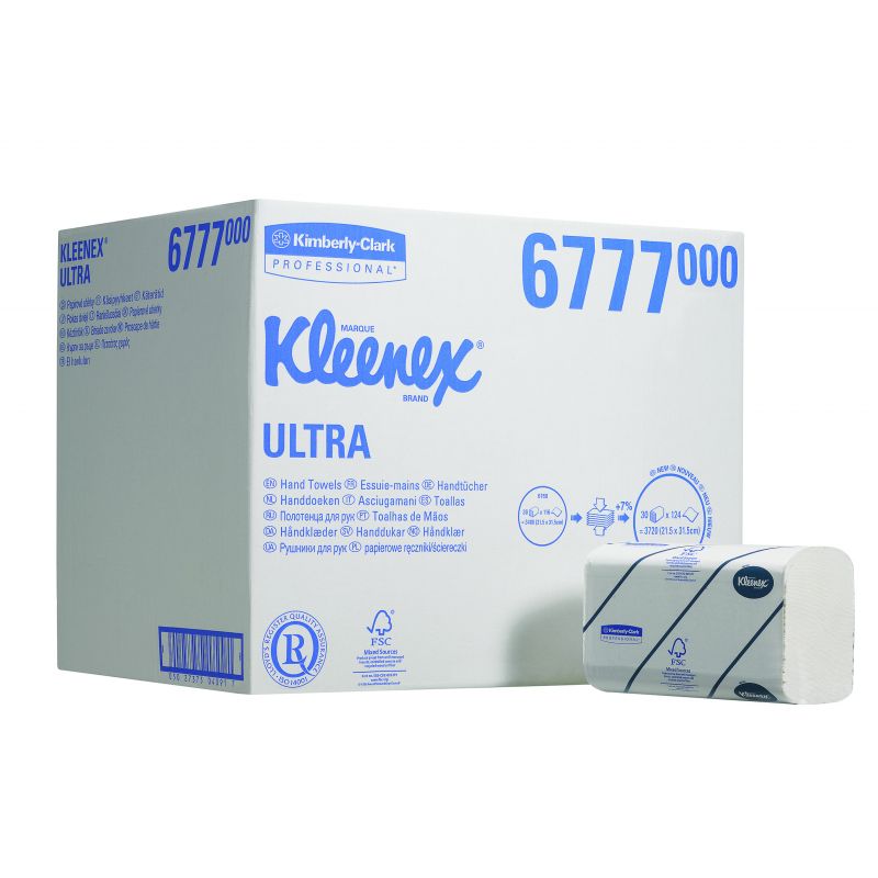 Boîte distributrice d'essuie-mains Kleenex