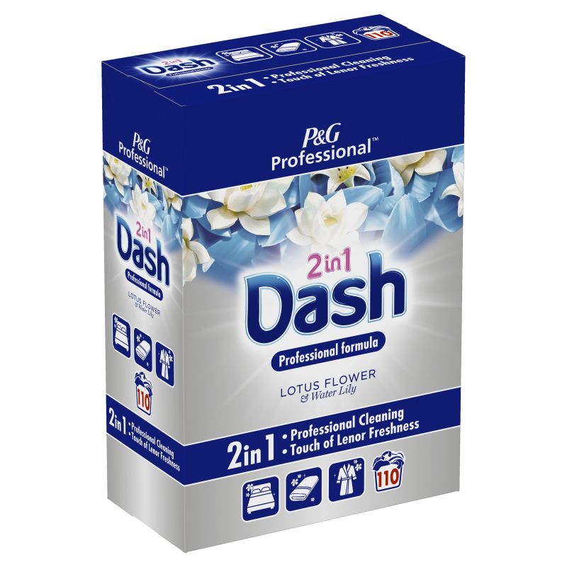 Lessive liquide Dash Professional 2 en 1, 110 lavages - Lessive liquide