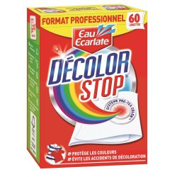 Lingettes anti-décoloration linge Décolor Stop Eau Ecarlate-boîte de 60