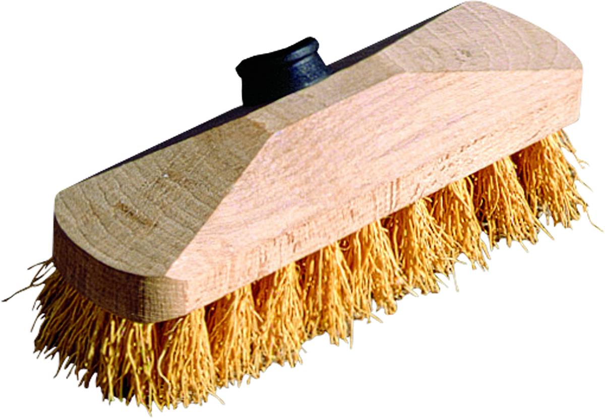 Tête de balai brosse lave-pont fibres dures 23cm alimentaire