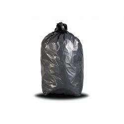 Sac poubelle renforcé 130 L 65 microns noir - carton de 100