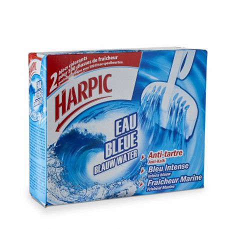 2 BLOCS EAU BLEUE HARPIC