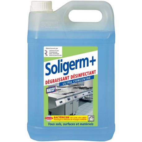 Dégraissant désinfectant poubelles Solipro Soligerm+ bidon 5 L