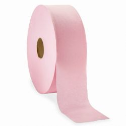 Papier toilette maxi jumbo rose 1 pli - 6 bobines de 600 m