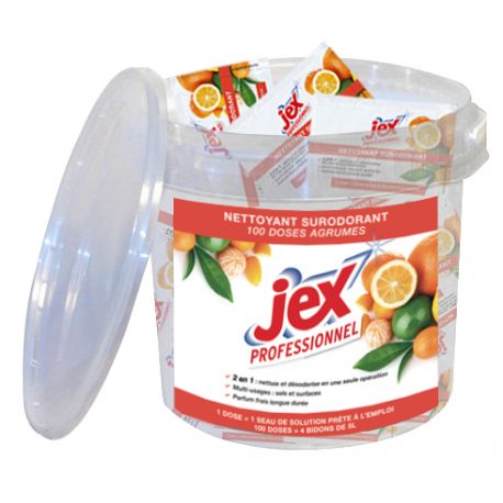 Nettoyant surodorant Jex en doses - boîte de 100