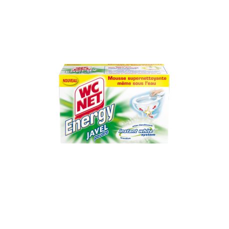 Désinfectant poudre WC Net Energy javel - boîte de 6 sachets