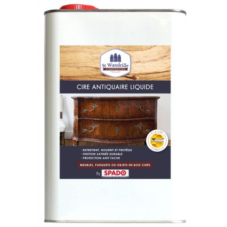 Cire liquide parquets et bois St Wandrille bidon 5 L