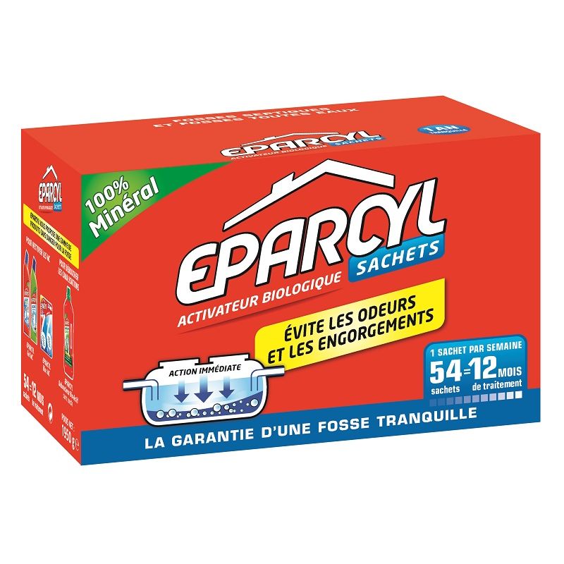 Eparcyl – 54 sachets Activateur biologique pour fosse septique