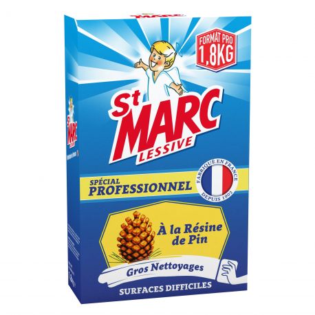 Lessive poudre à la résine de pin St Marc paquet 1,8 kg