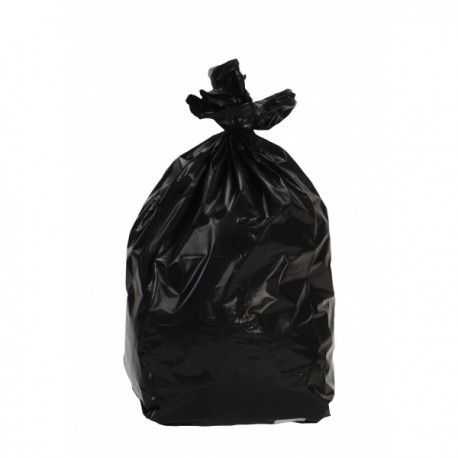 SAC POUBELLE 130 LITRES NOIR HD rouleau de 25 sacs épaisseur 20µ