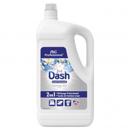 Lessive liquide Dash 2 en 1 - Bidon de 90 lavages