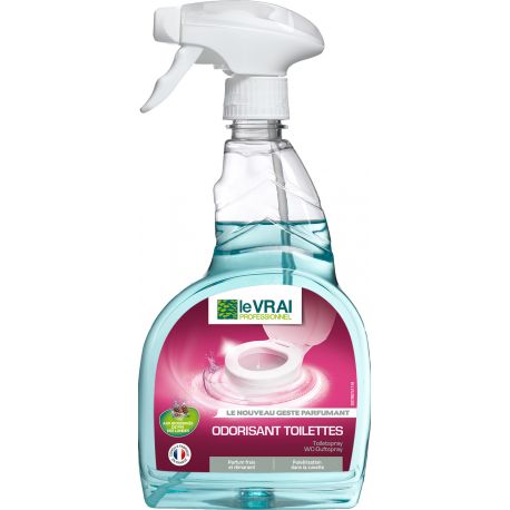 Nettoyant odorisant cuvettes WC et urinoirs Le Vrai pulvérisateur 750 ml