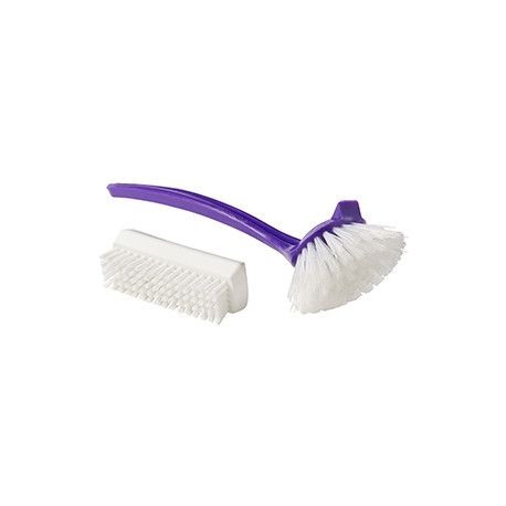 Brosse à vaisselle ronde manche en plastique