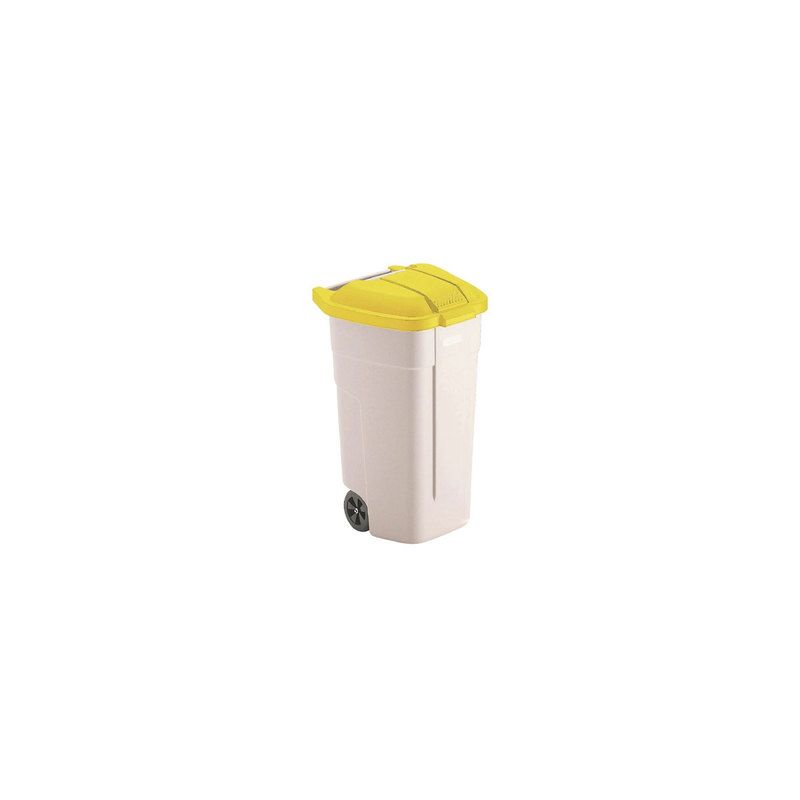 POUBELLE 100L A ROULETTES 100L - Matériel de nettoyage/Poubelles