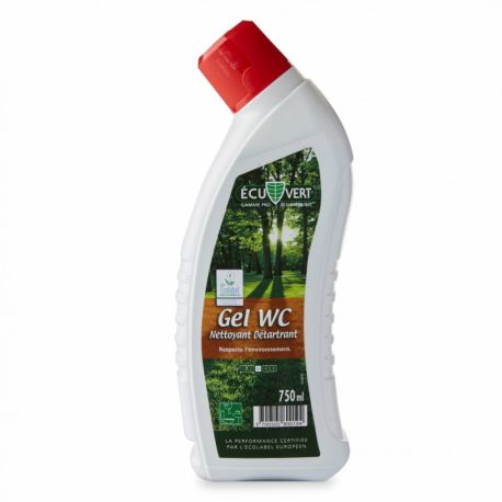 Gel WC détartrant Ecolabel Écuvert flacon 750 ml - lot de 2