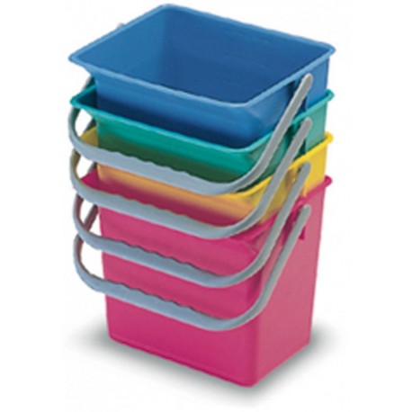 E 275851 SEAU - Ensemble de 4 seaux 6 litres (4 couleurs)