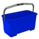 Seau rectangulaire bleu 25 L