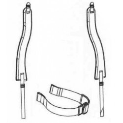 U2TU1001 - Accessoire aspirateur diamètre 32 : Bretelles de remplacement pour SP